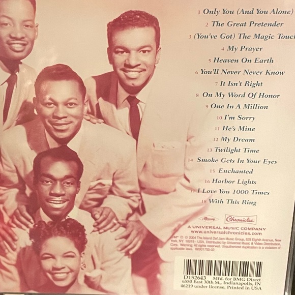 NWOT The Platters – All-Time Greatest Hits, Released 2004 - Picture 3 of 4